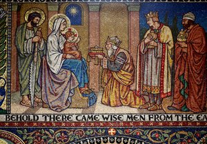 Droitwich, Chiesa del Sacro Cuore e Santa Caterina: Mosaici di Frank Peacock e Gabriel Pippet, anni 1920 da Unknown